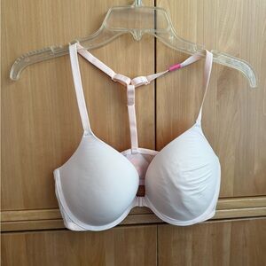 PINK Victoria's Secret Light Pink T-Back Bra push up